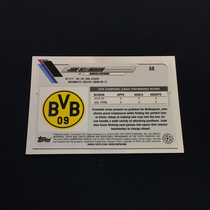 2020-21 Topps Chrome UEFA Champions League #68 Jude Bellingham