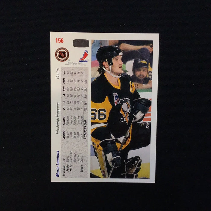 1991-92 Upper Deck French #156 Mario Lemieux