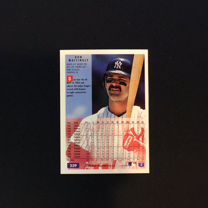 1994 Fleer #239 Don Mattingly