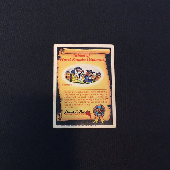 1985 Topps Garbage Pail Kids #49b Schizo Fran