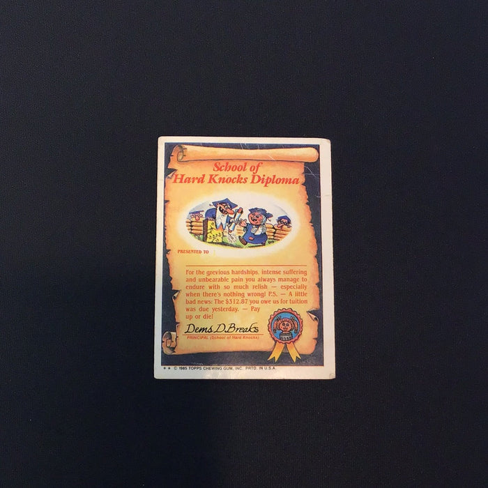 1985 Topps Garbage Pail Kids #49b Fran Fran