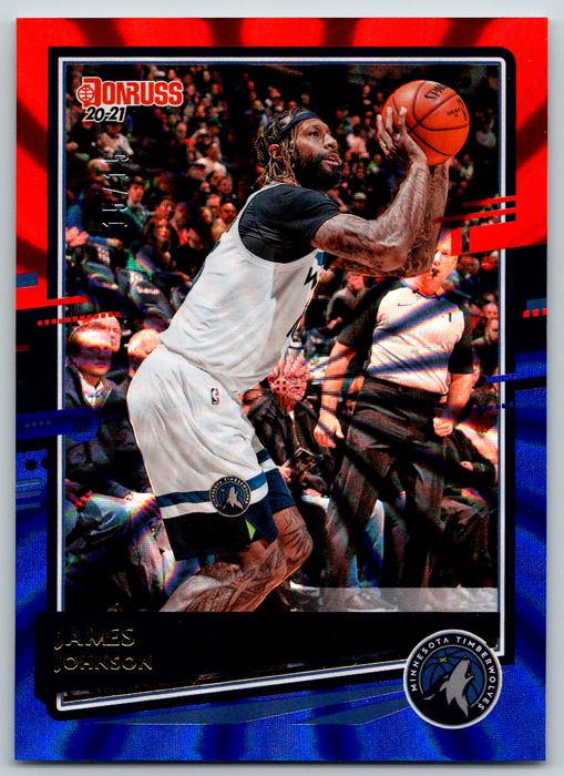 2020-21 Donruss Holo Red and Blue Laser #15 James Johnson