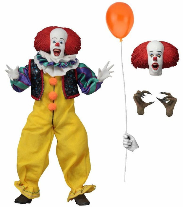 IT - 8" Clothed Action Figure - Pennywise (1990)