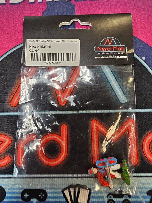 D&D Mini Red Paladin