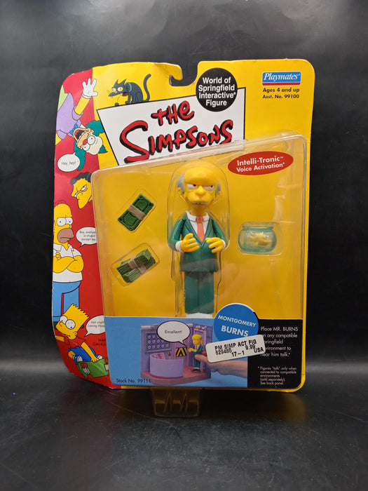 The Simpsons Wave 1 Playmates Action Figure Mr Burns