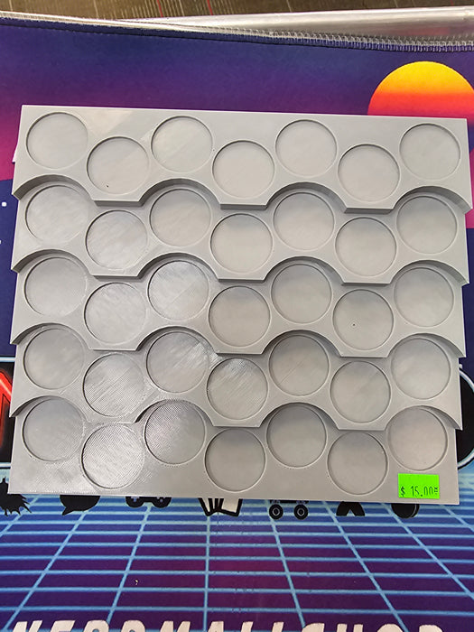 3D Printed Mini Holder Display Board (Grey)