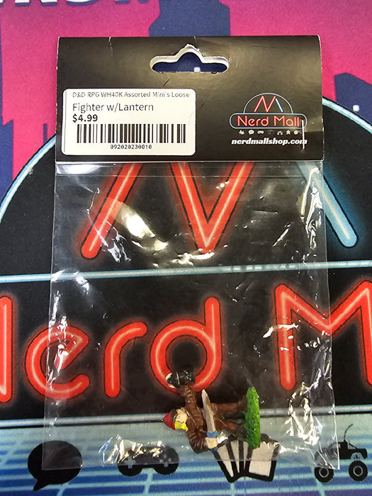 D&D Mini Fighter w/ Lanturn