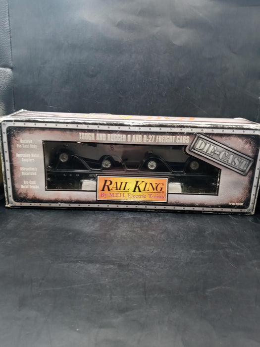 Rail King Cheseapeake & Ohio Flatcar with Vans 30-8304