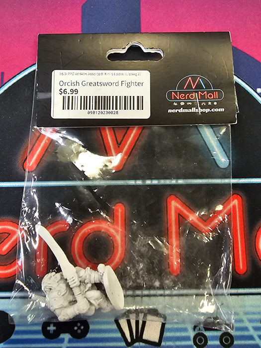 D&D Mini Orcish Greatsword Fighter