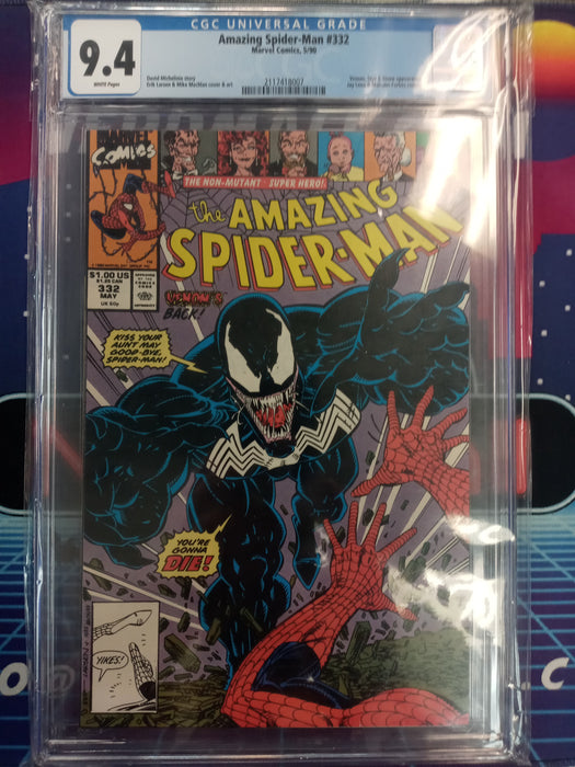 Amazing Spider-man #332 (CGC Graded 9.4)