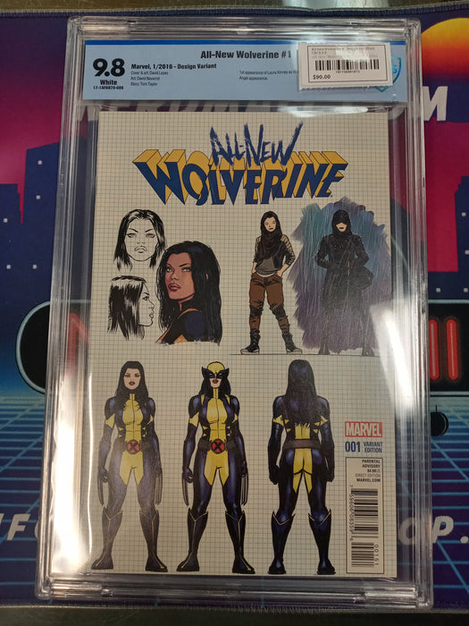All New Wolverine #1 Design Var (2016) CBCS 9.8