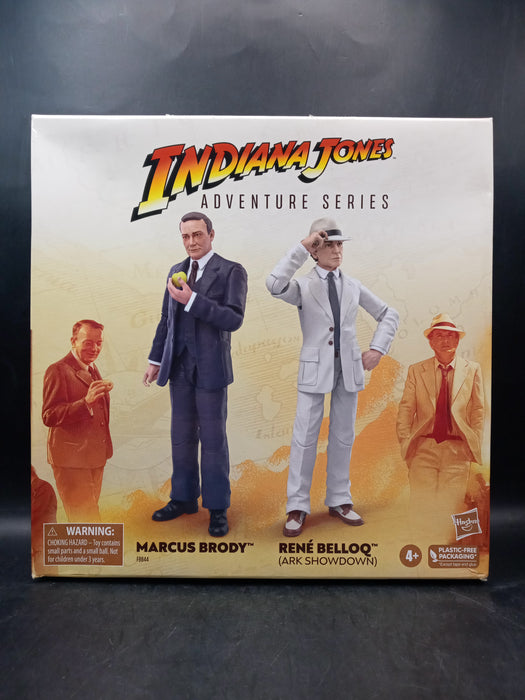 Indiana Jones Adventure Series Marcus Brody and Rene Belloq 6-in Action Figure