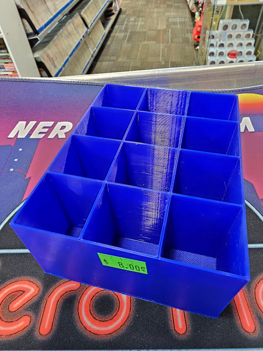 3D Printed Parts Holder 12 boxes (Blue)