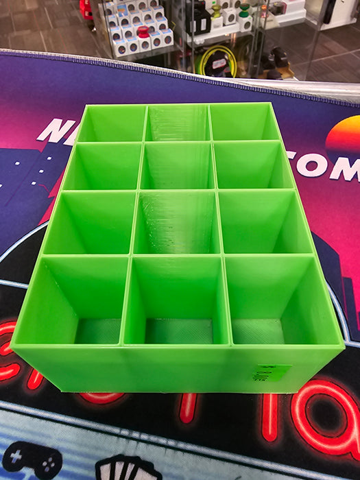 3D Printed Parts Holder 12 boxes (Green)