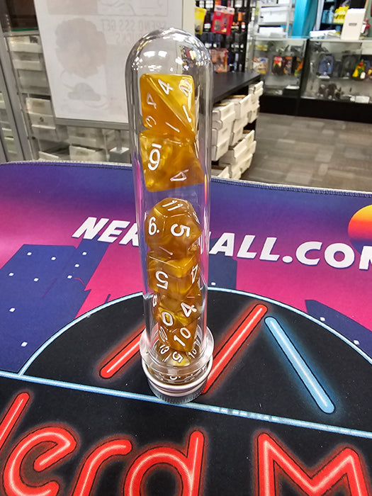 Tiki Board Game Dice Set (Tan/White)