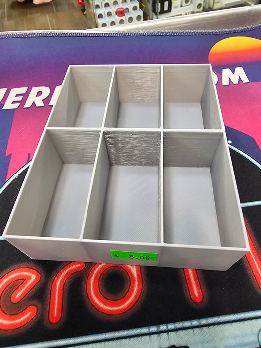 3D Printed Parts Holder 6 boxes (Grey)