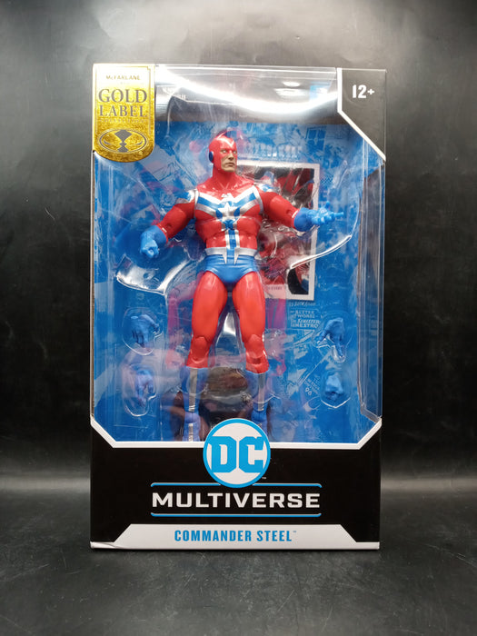 McFarlane DC Multiverse JSA Commander Steel Gold Label Figure