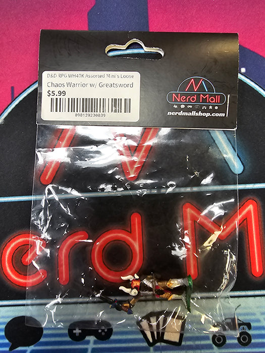 D&D Mini Chaos Warrior w/ Graeatsword