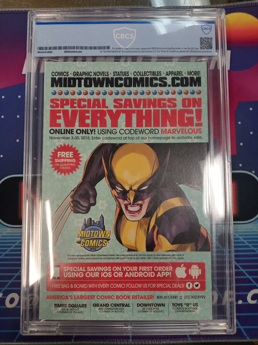 All New Wolverine #1 Design Var (2016) CBCS 9.8
