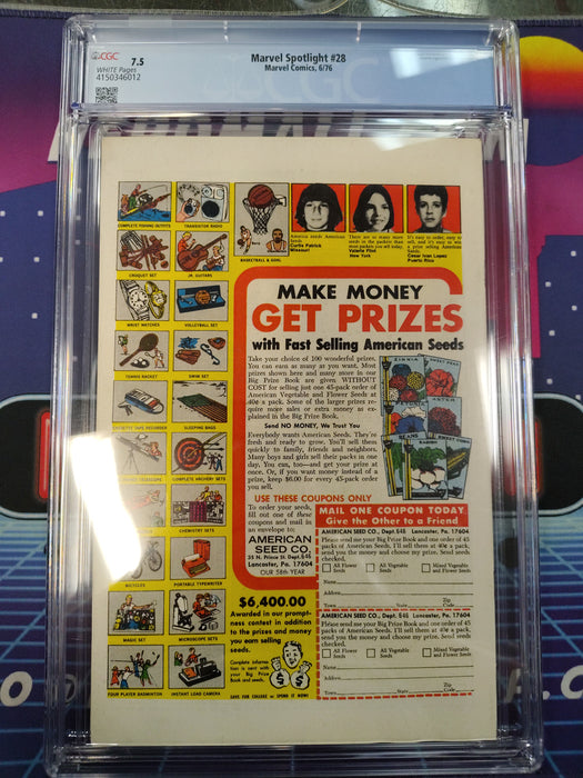 Marvel Spotlight 28 (7.5 slab)