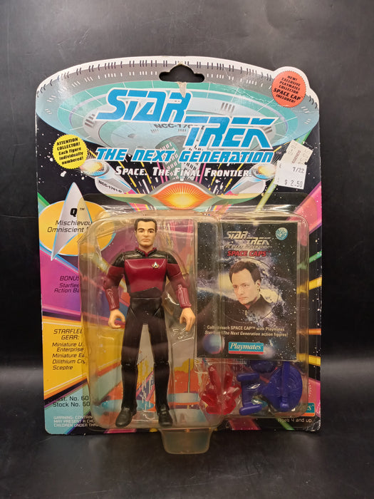 Star Trek The Next Generation Q in Starfleet Uniform 4 inch Action Figure