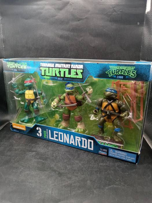 Playmates Teenage Mutant Ninja Turtles Leonardo 3-Pack Exclusive