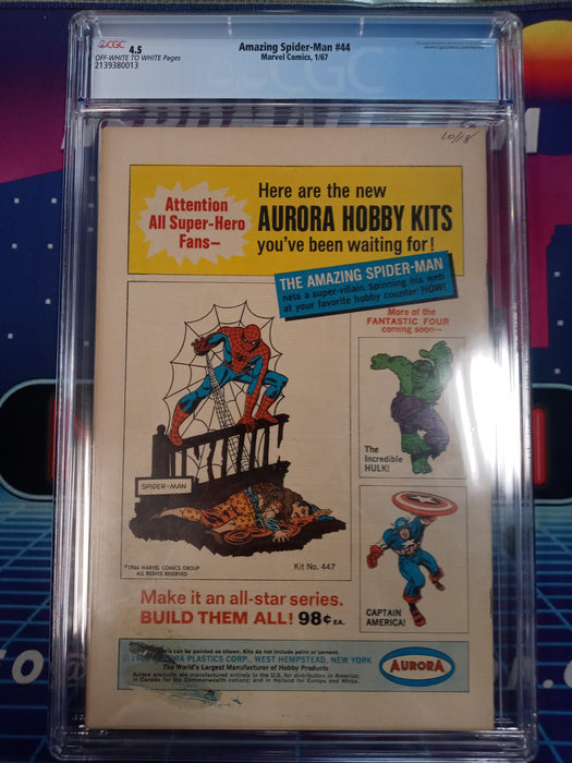 Amazing Spider-man #44 (1967) CGC 4.5