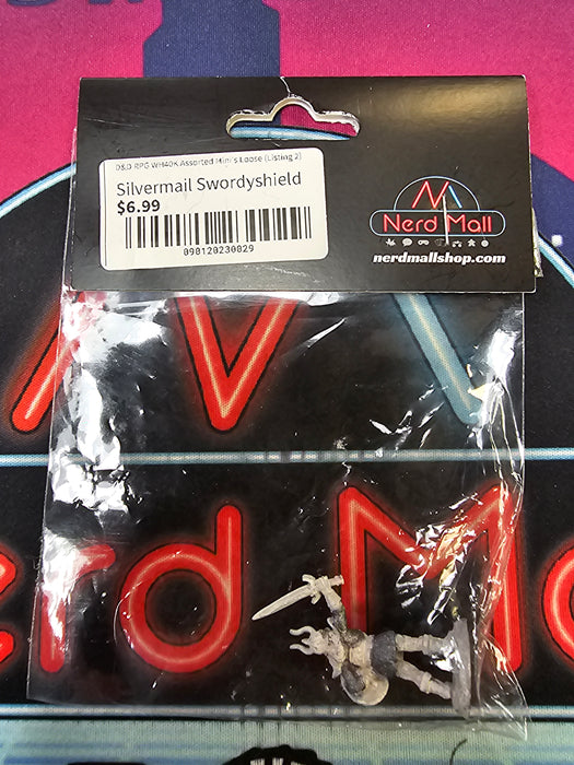 D&D Mini Silvermail Swordyshield