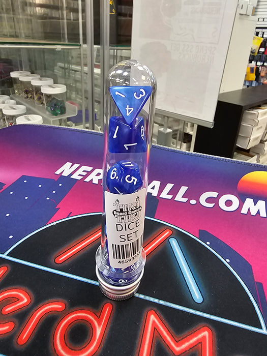 Tiki Board Game Dice Set (Blue/White)