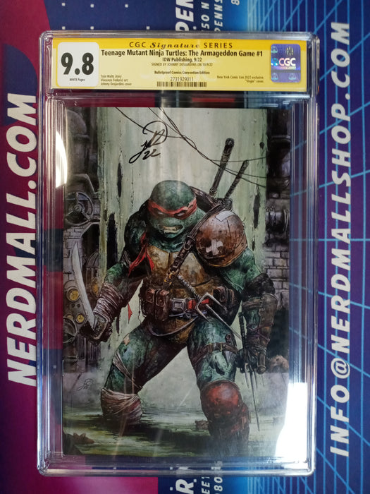 Teenage Mutant Ninja Turtles: The Armageddon Game #1 (Desjardins Virgin Var) Signed CGC 9.8