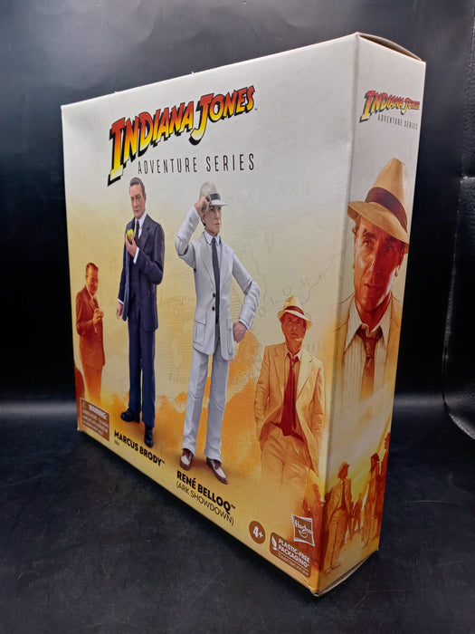 Indiana Jones Adventure Series Marcus Brody and Rene Belloq 6-in Action Figure