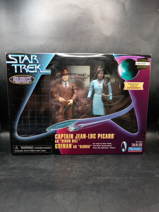 Playmates Star Trek Holodeck Series Jean-Luc Picard Guinan Dixon Hill NIB 65181