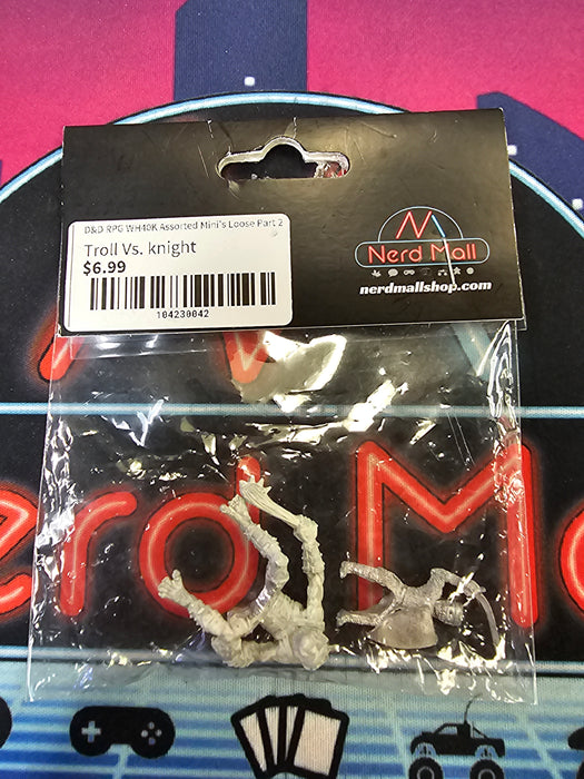 D&D Mini Troll Vs. Knight