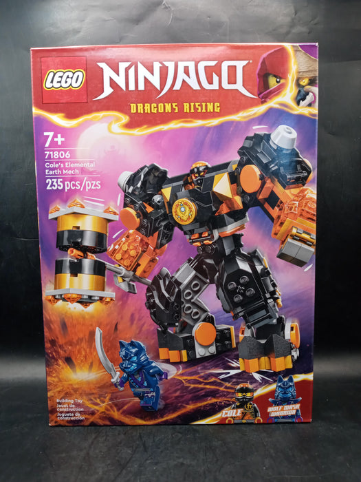 LEGO Ninjago Dragons Rising Cole's Elemental Earth Mech 71806