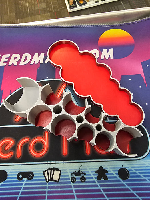 3D Printed Mini Holder w/ Lid (Grey)