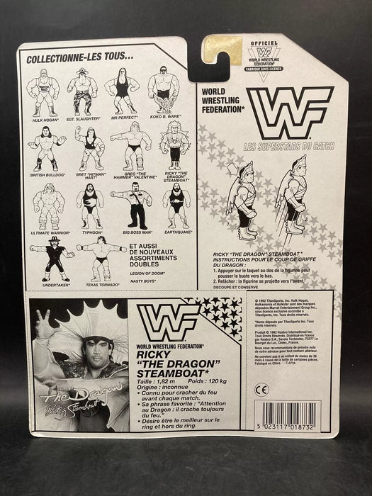 Hasbro WWF Ricky Steamboat BWR Card [Non English]