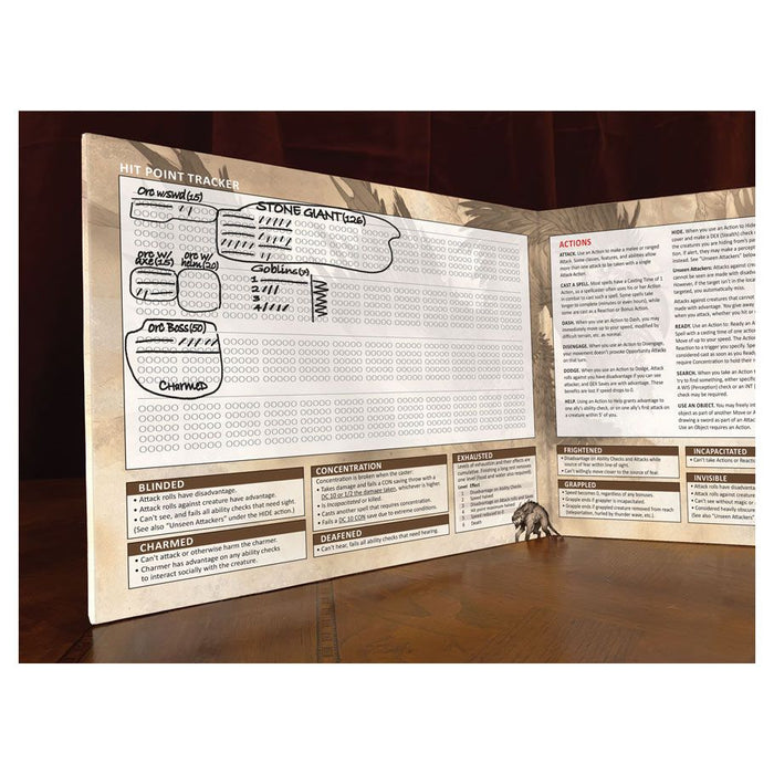 Stat Trackers  5E DM Screen