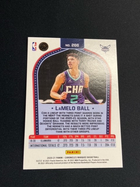 2020-21 Panini Chronicles #266 LaMelo Ball/Marquee