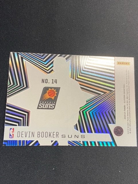 2020-21 Panini Illusions Shining Stars Sapphire #14 Devin Booker