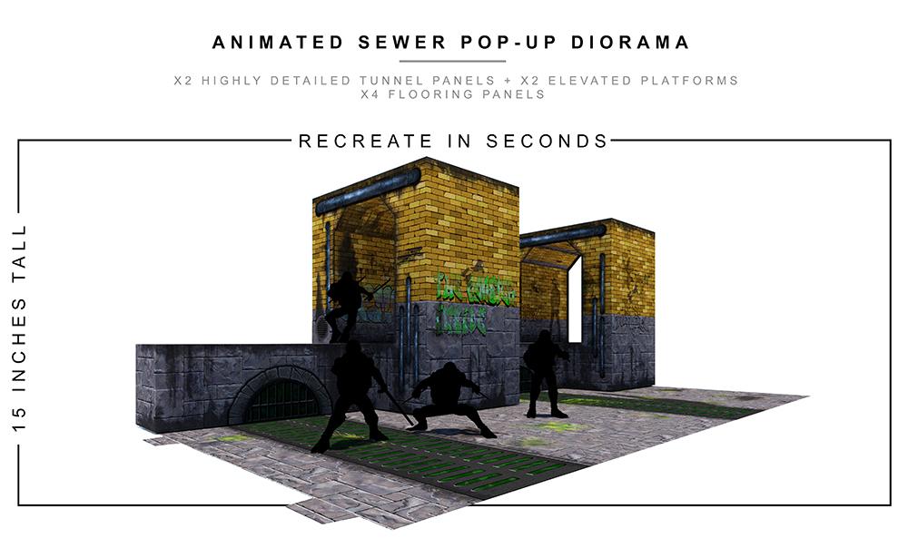 Animated Sewer Pop-Up Diorama 1/12