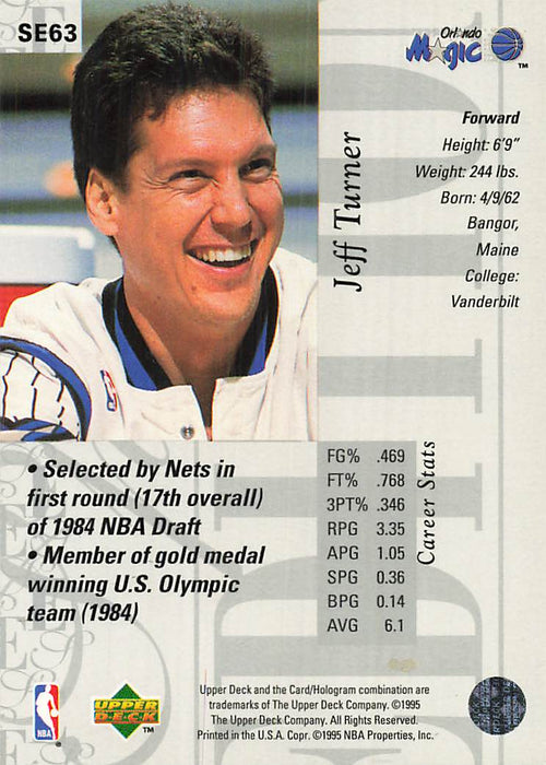 1995-96 Upper Deck Special Edition #63 Jeff Turner