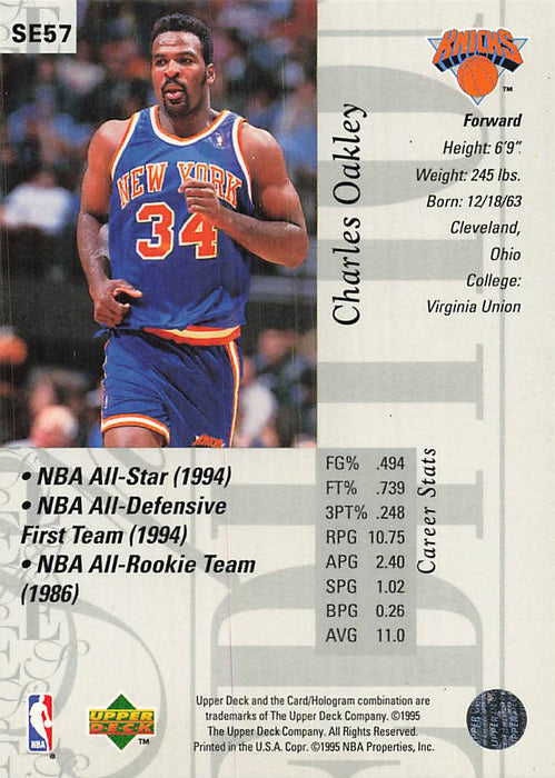 1995-96 Upper Deck Special Edition #57 Charles Oakley