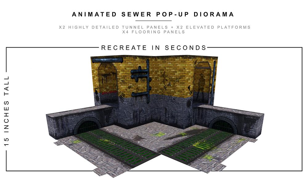 Animated Sewer Pop-Up Diorama 1/12