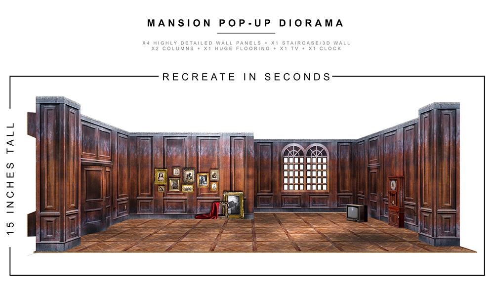 Mansion Pop-Up Diorama 1/12