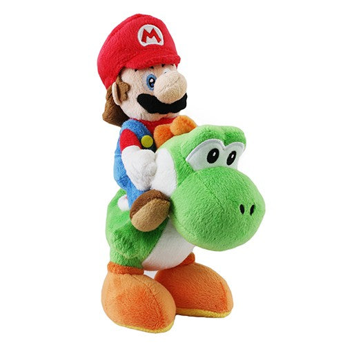 Mario Riding Yoshi 8 In Plush