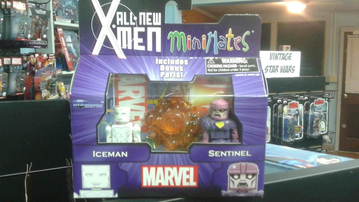 Marvel Minimates Series 59 Marvel Now X-Men - Iceman with a Sentinel