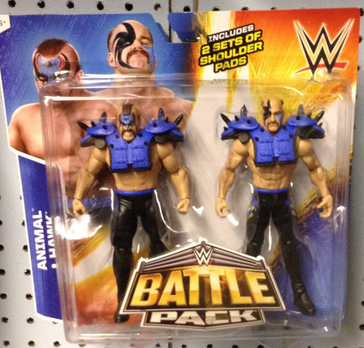 WWE Figure Two-Packs Series #34 Animal  / Hawk  with 2 sets shoulder pads