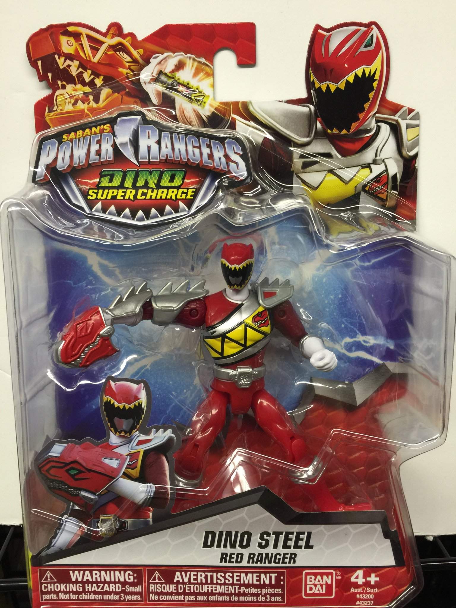 Dino Steel Red Ranger - Power Rangers Dino Super Charge 5In Action Fig —  The Nerd Mall