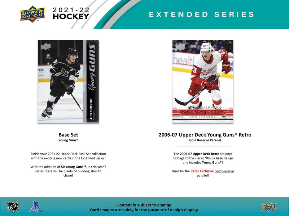 2021/22 Upper Deck Hockey Extended Series Retail Box