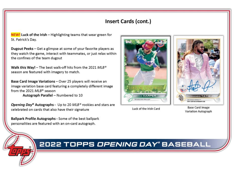 Topps 2022 Opening Day Baseball Pack